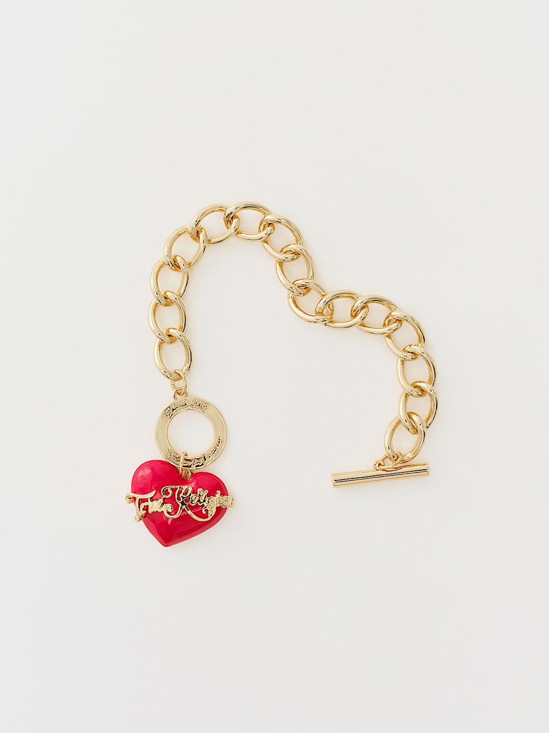 RED HEART TOGGLE BRACELET