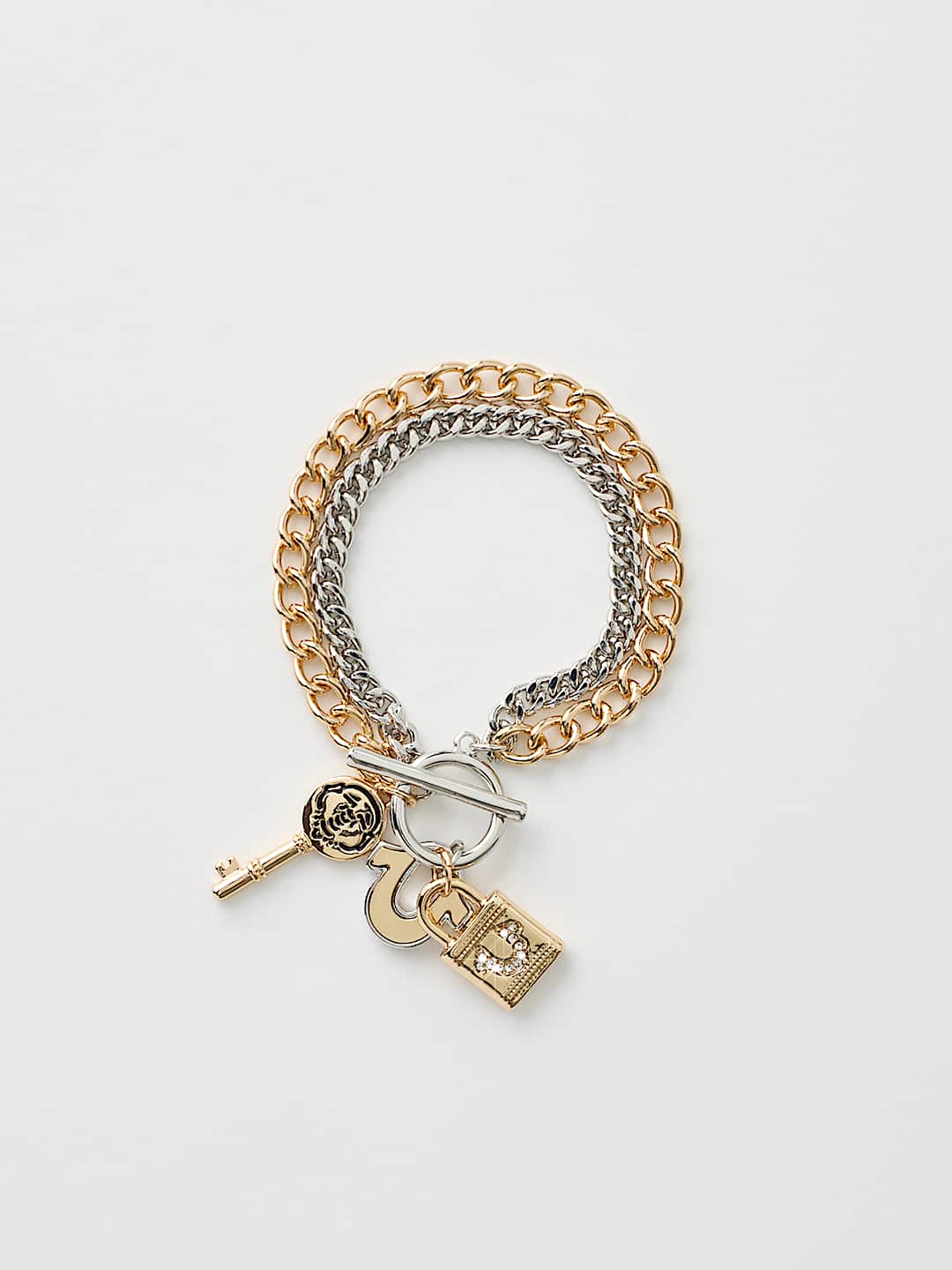 BRAZALETE CON DIJE DE LLAVE Y BUDDHA, image 1