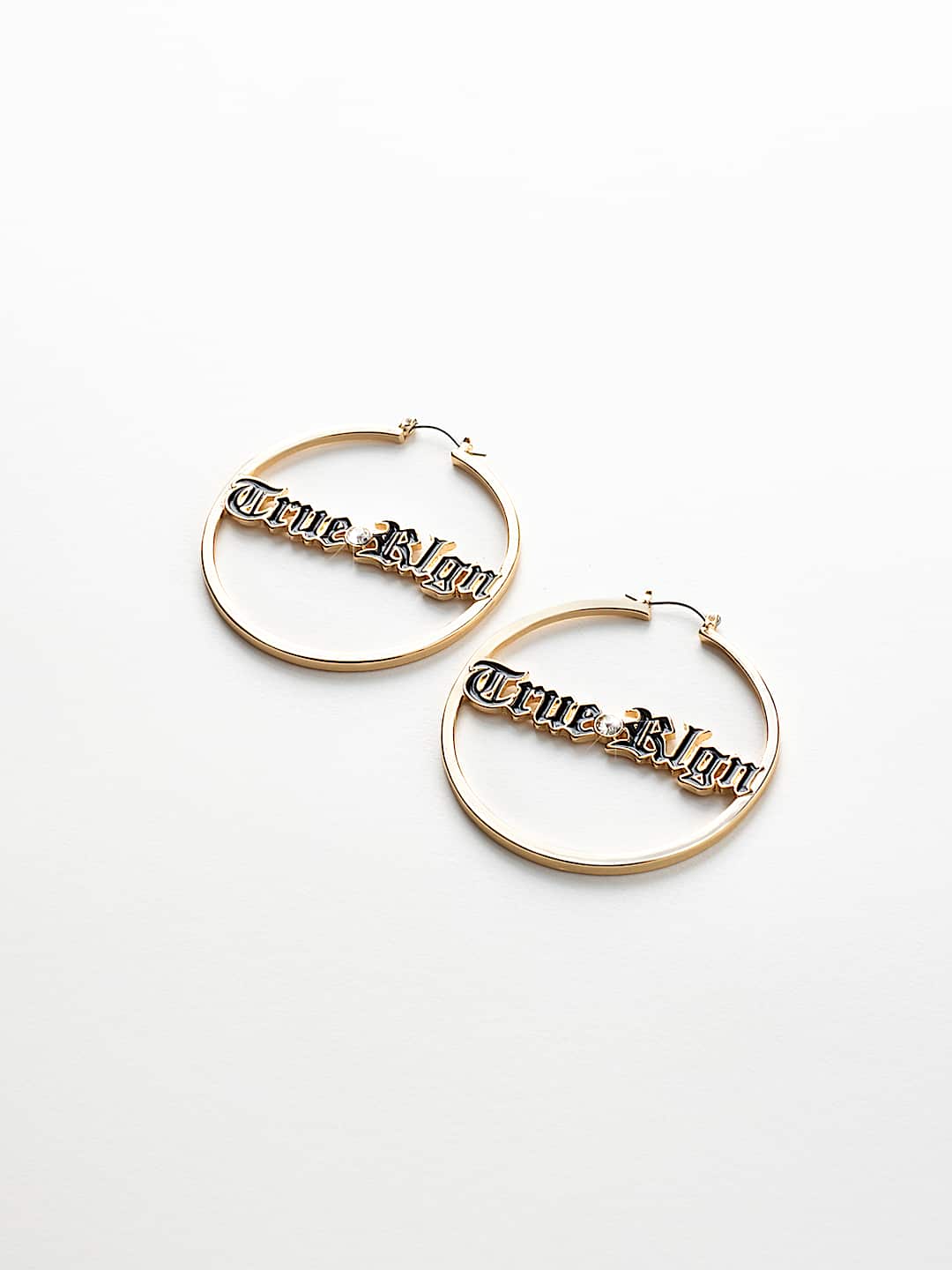 LOGO HOOP EARRINGS, image 2