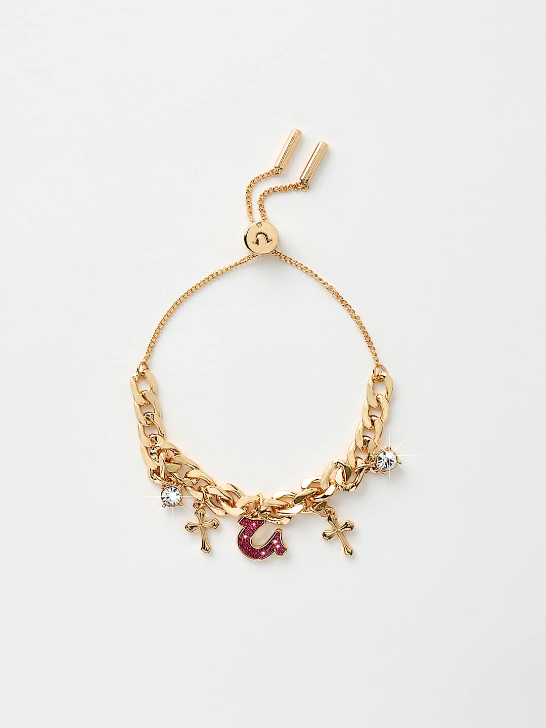 HORSESHOE HANGING CHARM BRACELET