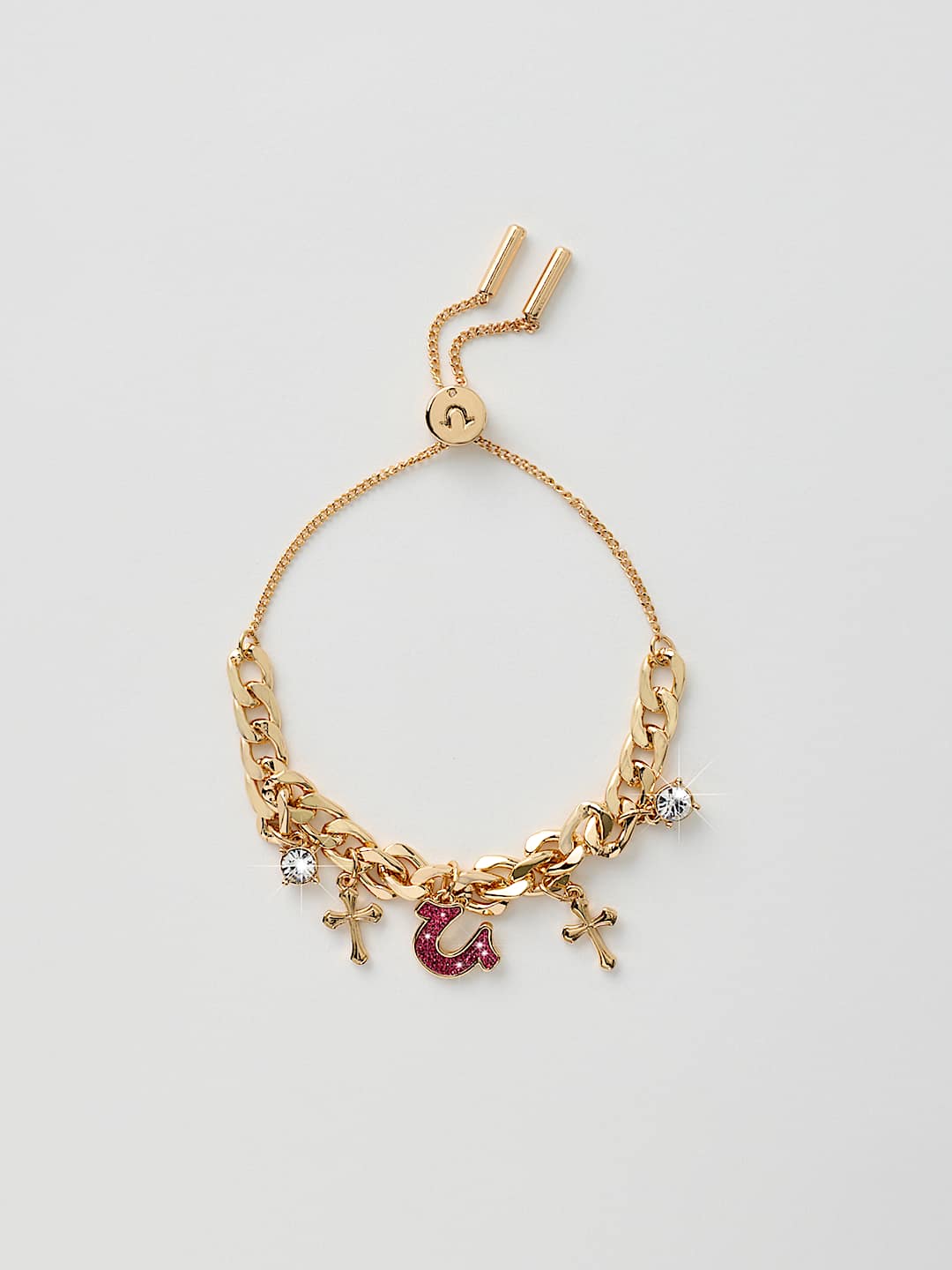 HORSESHOE HANGING CHARM BRACELET, image 1