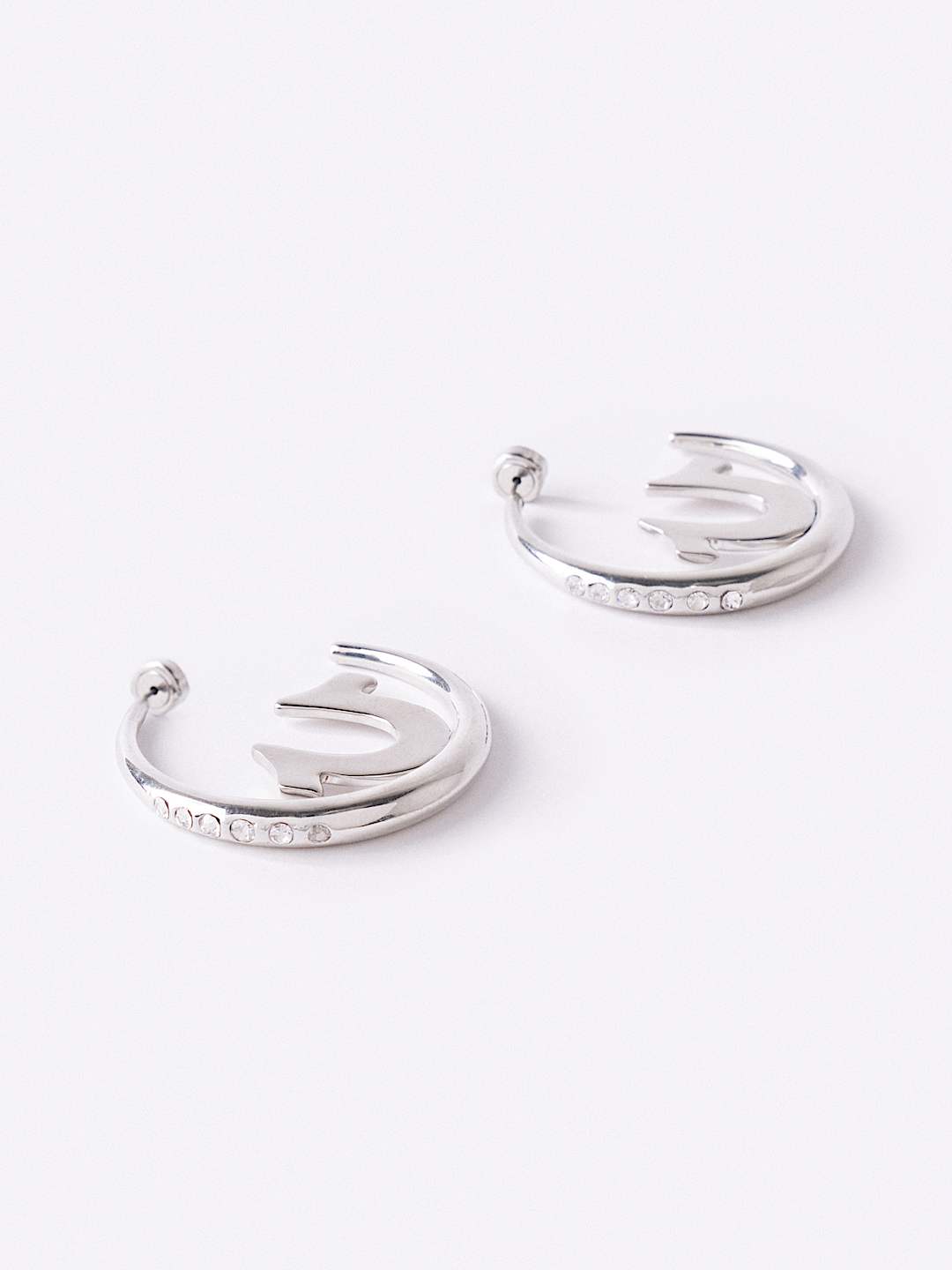 ARETES DE MEDIA ARGOLLA CON HERRADURA