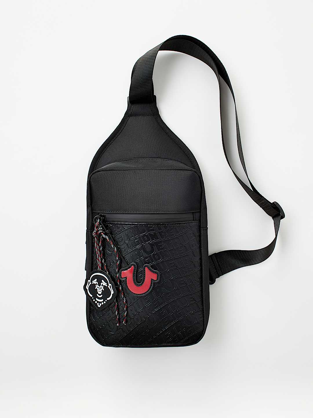 ALLOVER PRINT BUDDHA CHARM SLING BAG, image 1