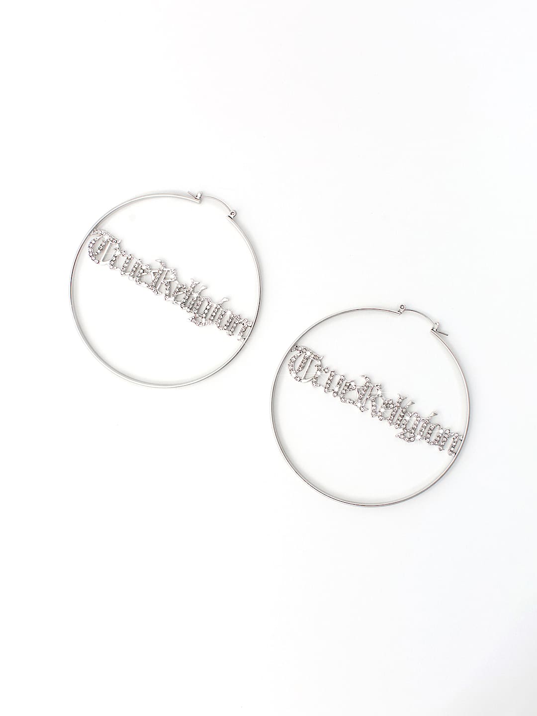 XL TRUE CRYSTAL HOOP EARRINGS