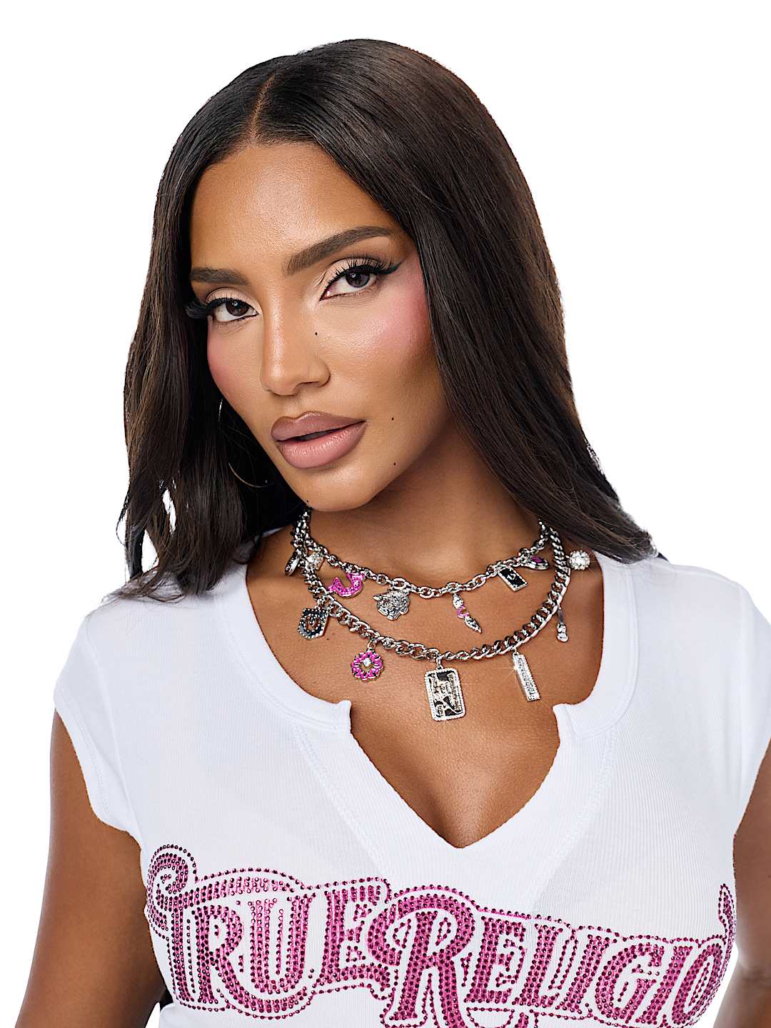 HORSESHOE CHARM LAYERED NECKLACE