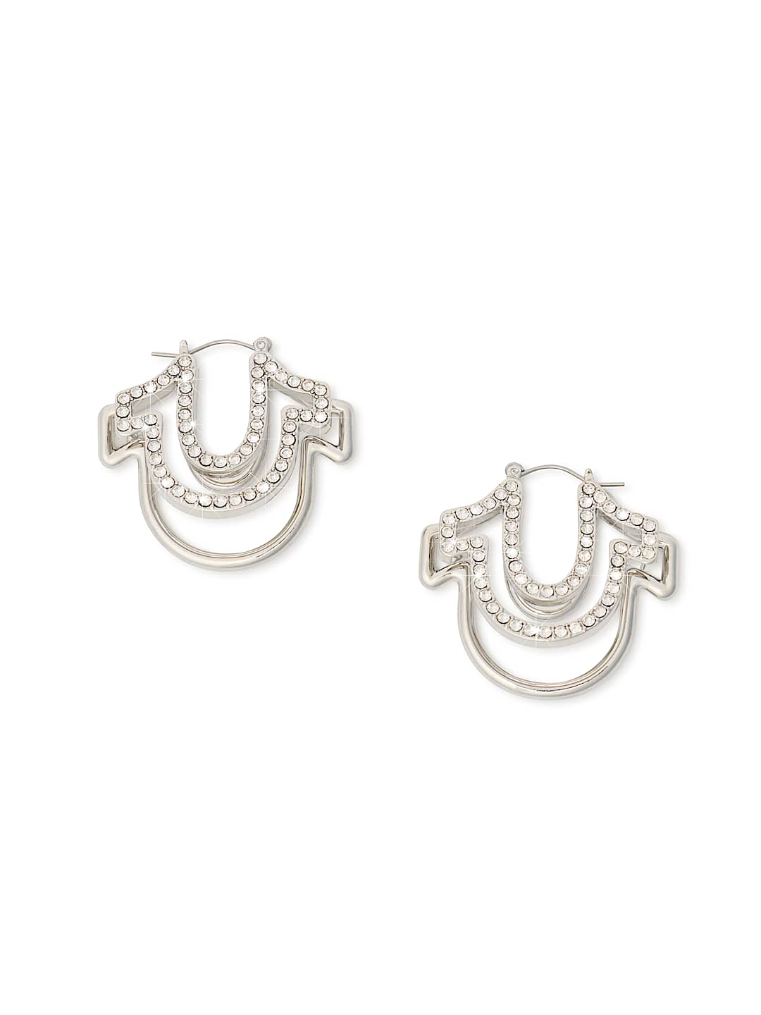 DUAL HORSESHOE EARRINGS