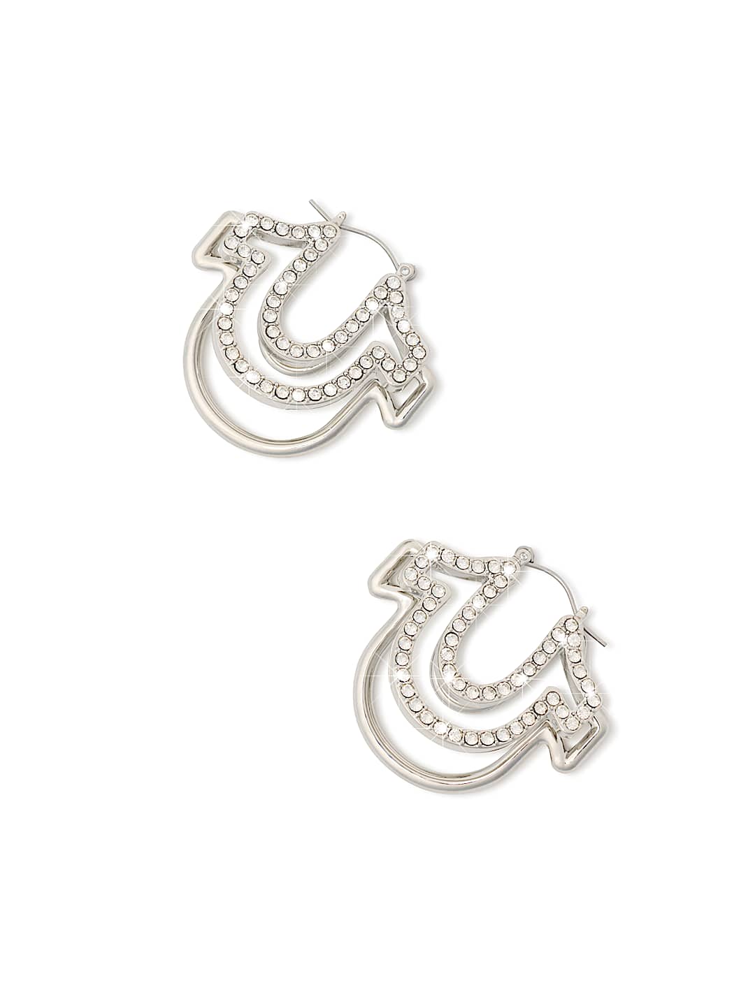DUAL HORSESHOE EARRINGS