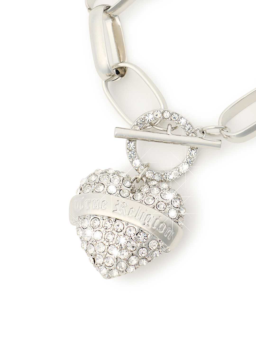 CRYSTAL TOGGLE HEART BRACELET