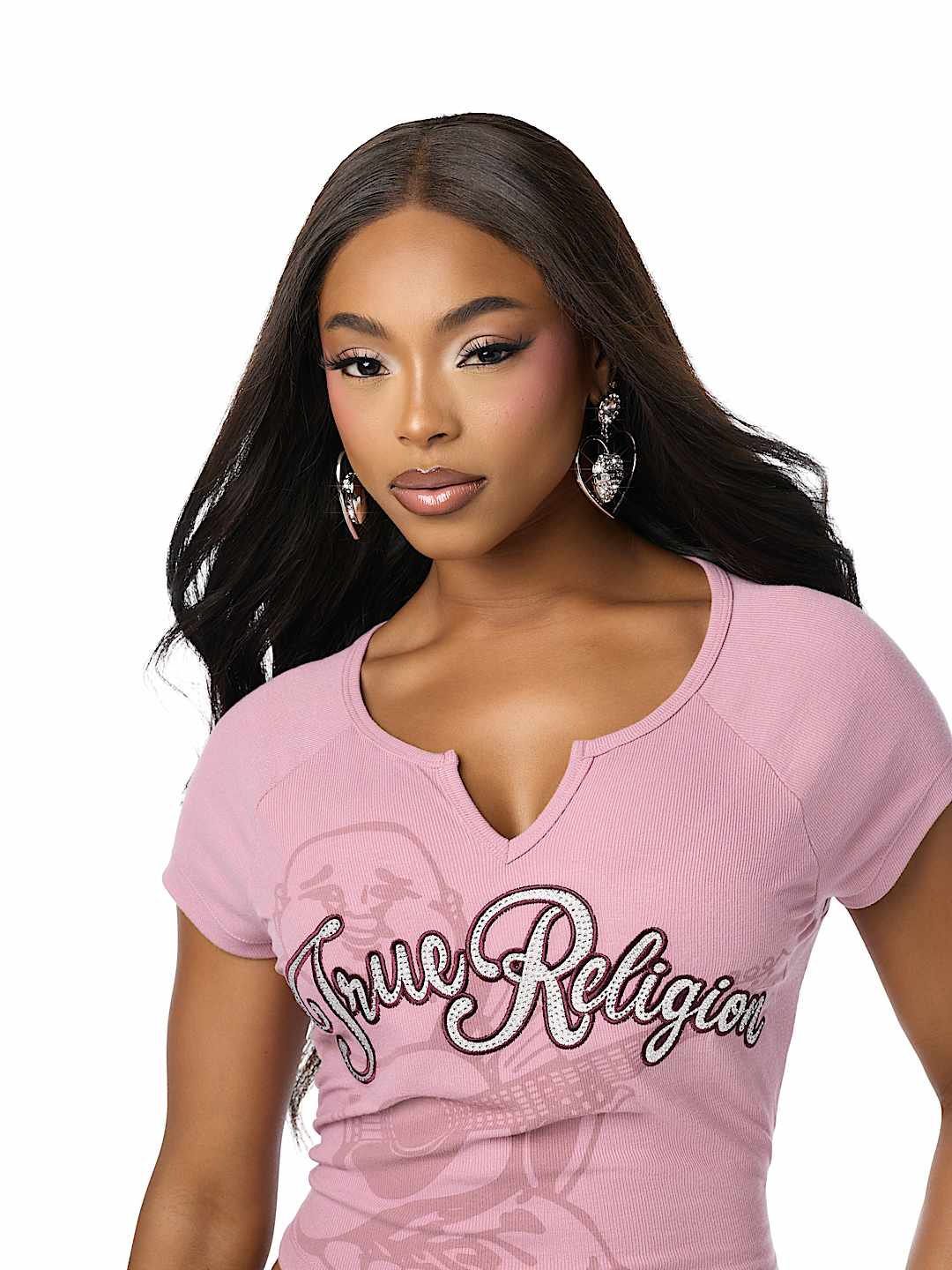 CRYSTAL HEART EARRINGS