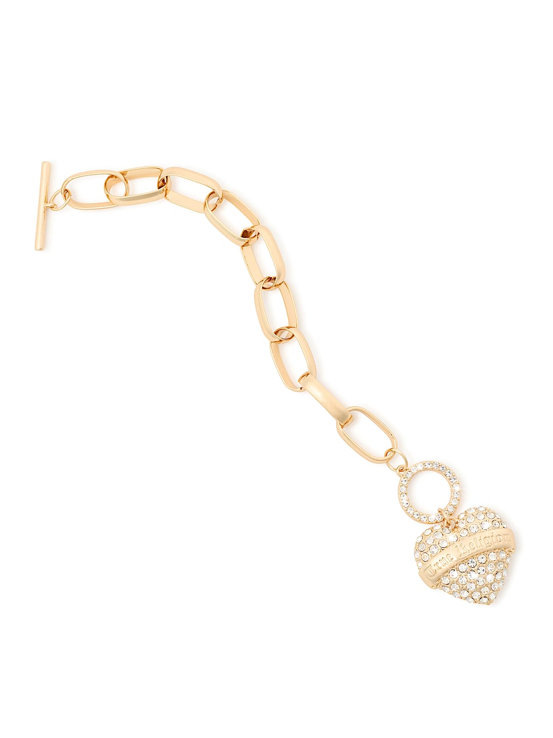 CRYSTAL TOGGLE HEART BRACELET