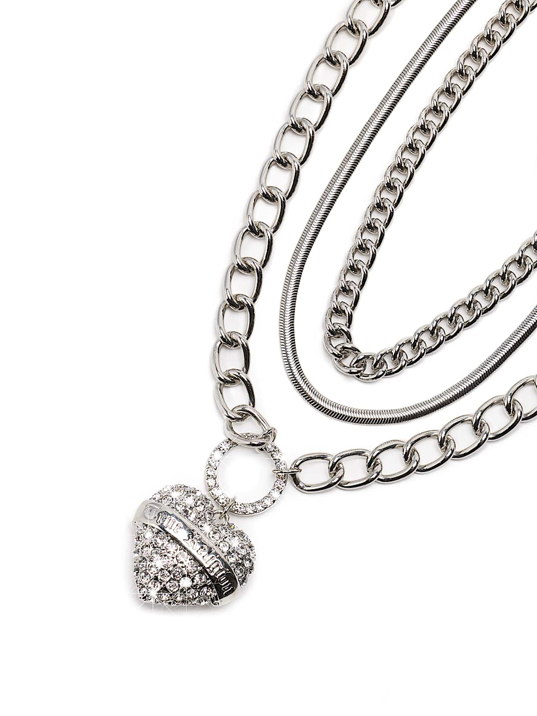 CRYSTAL HEART CHAIN NECKLACE