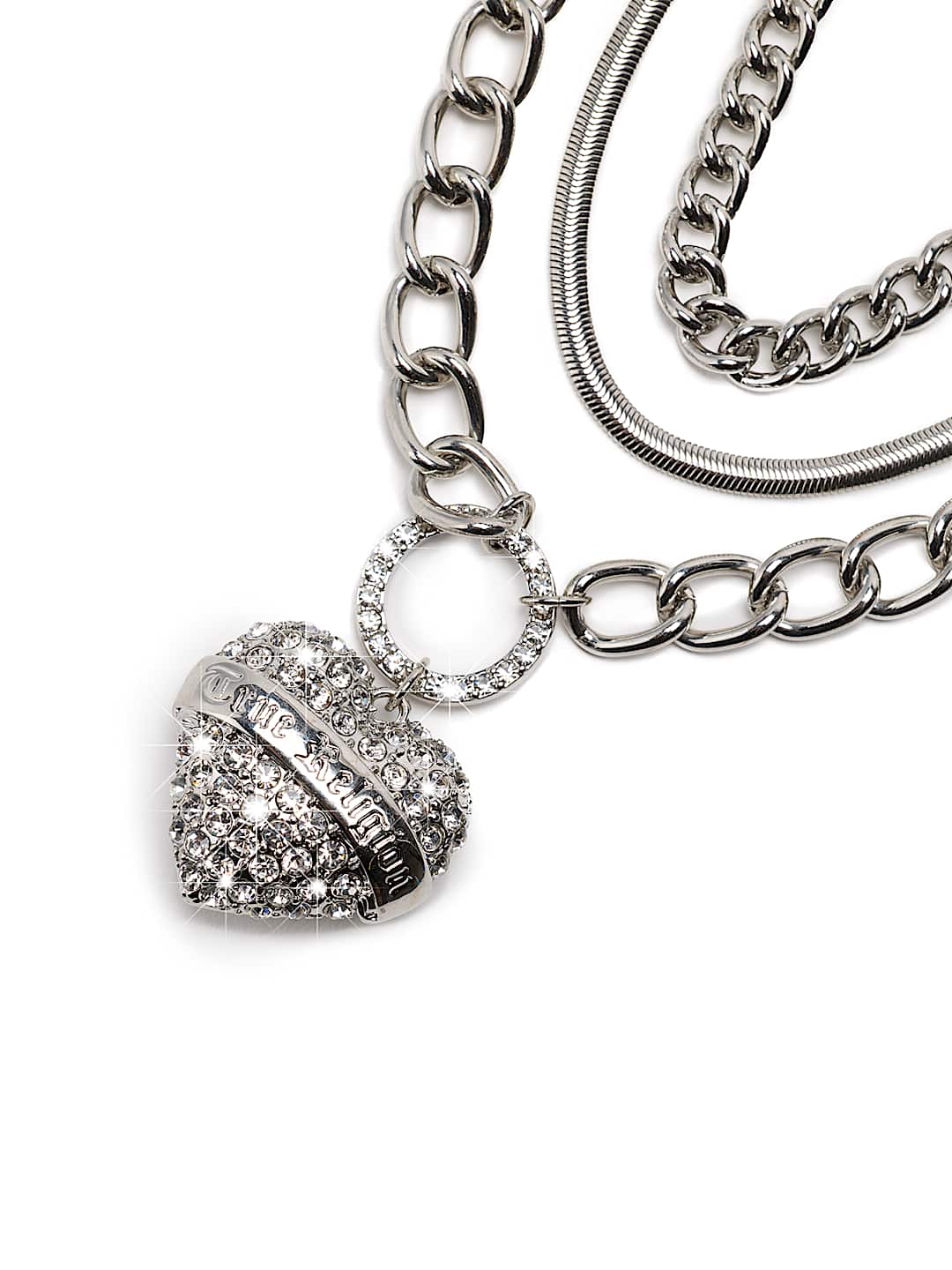 CRYSTAL HEART CHAIN NECKLACE