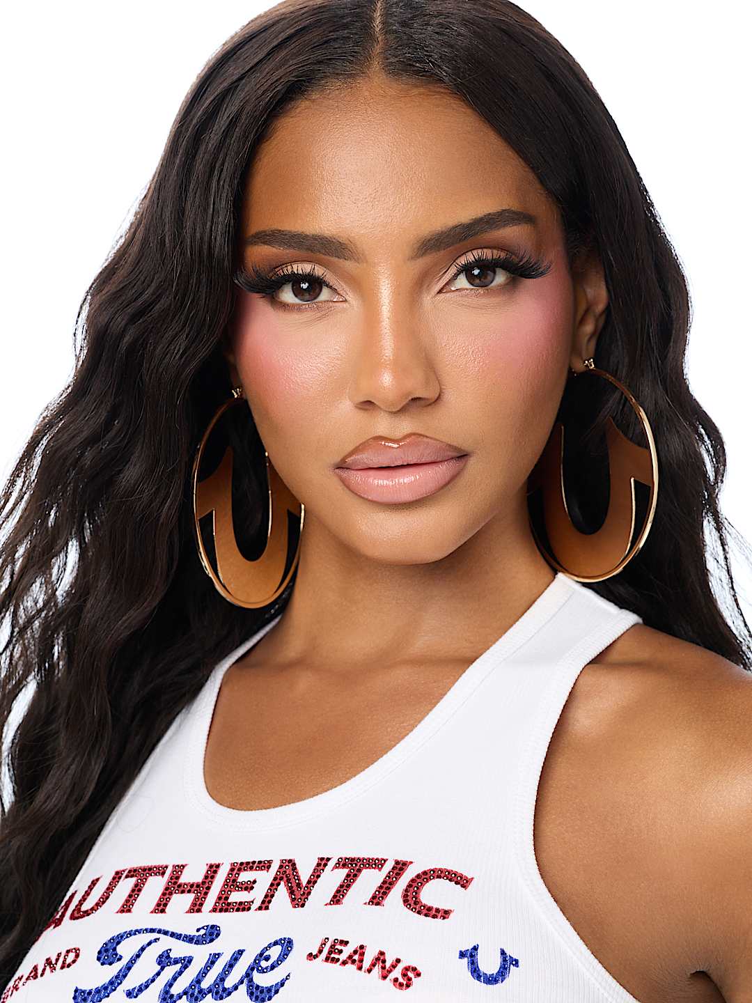 XL HORSESHOE HOOP EARRING