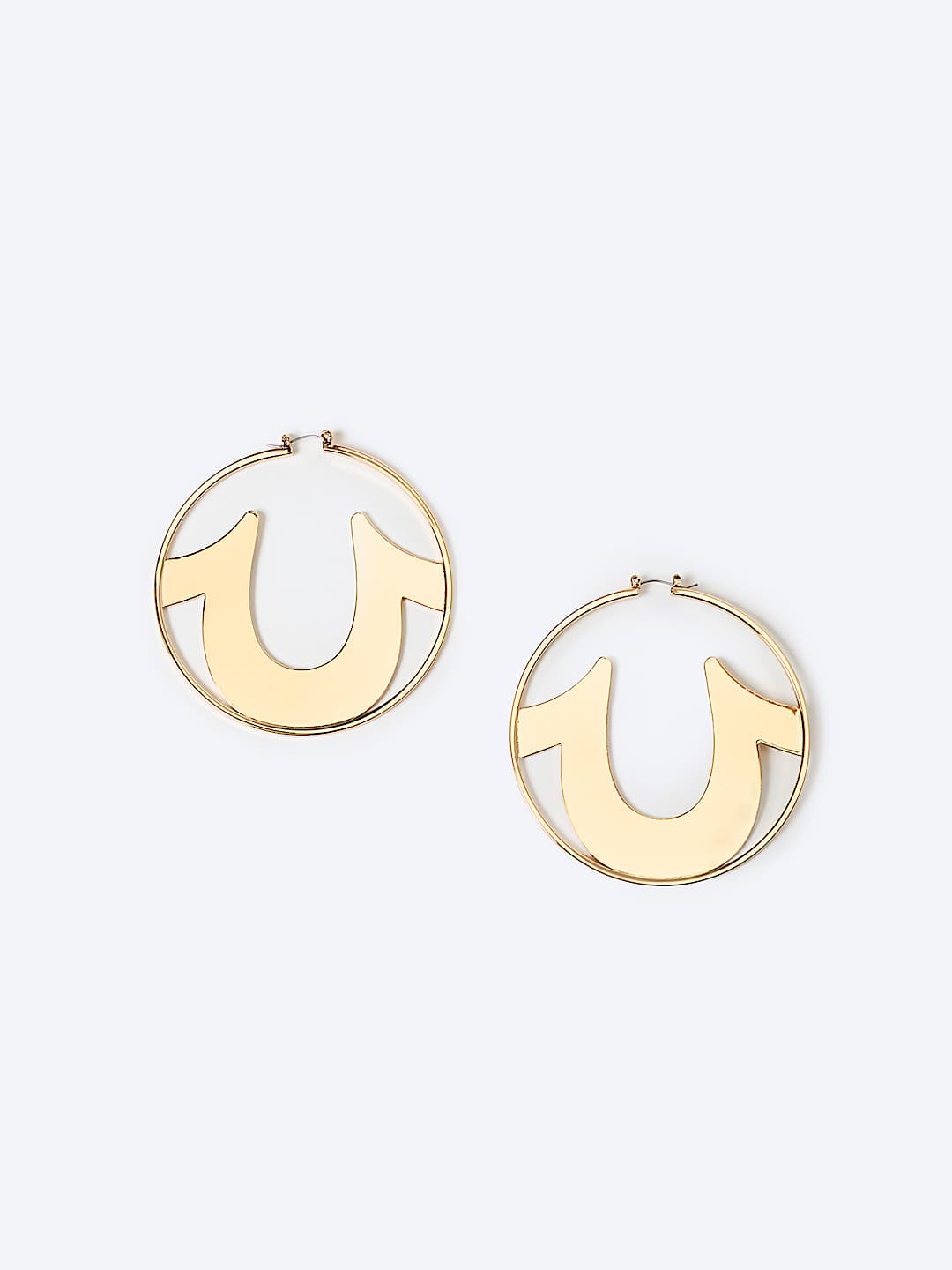 XL HORSESHOE HOOP EARRING