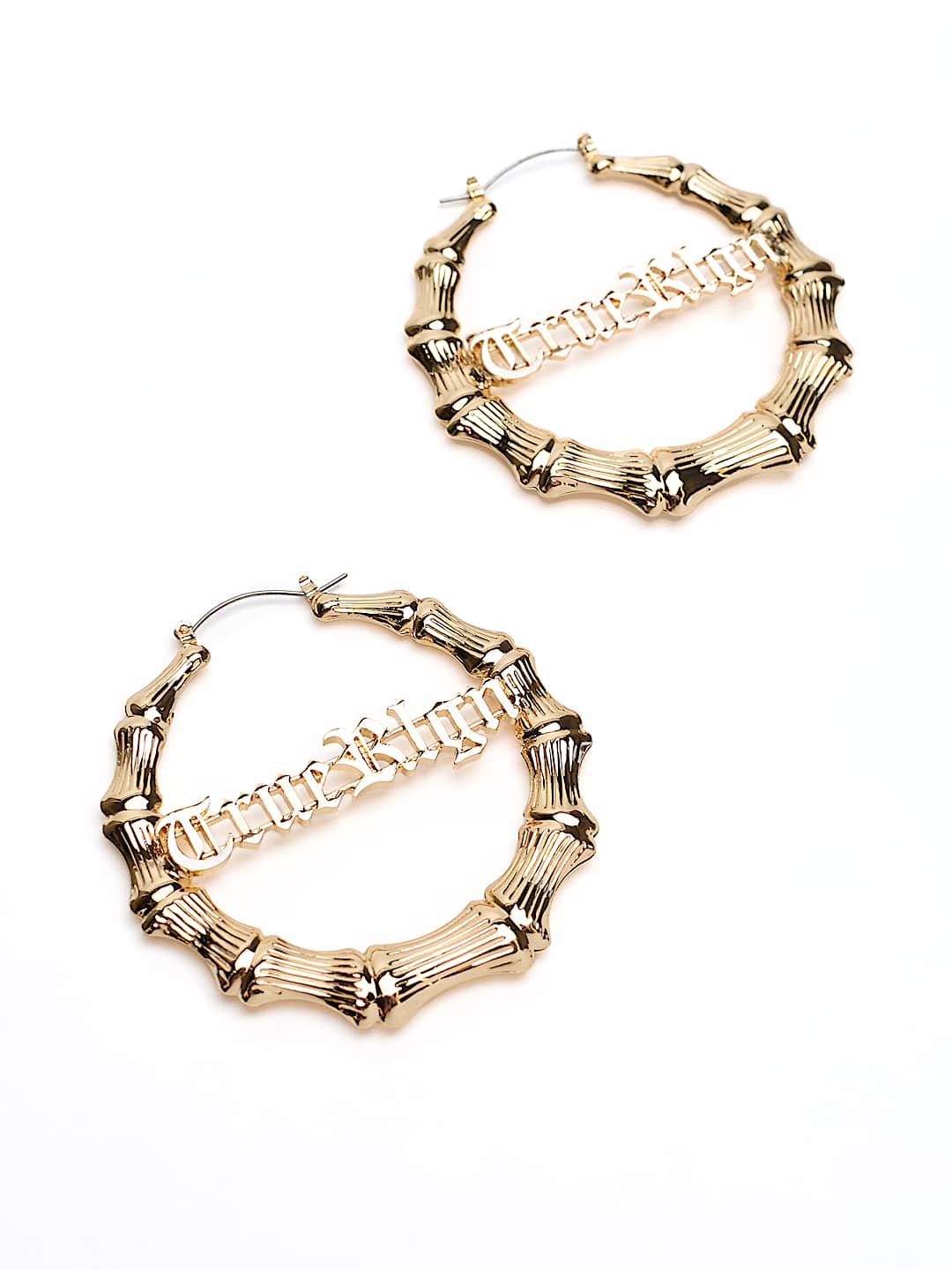 BAMBOO HOOP EARRINGS