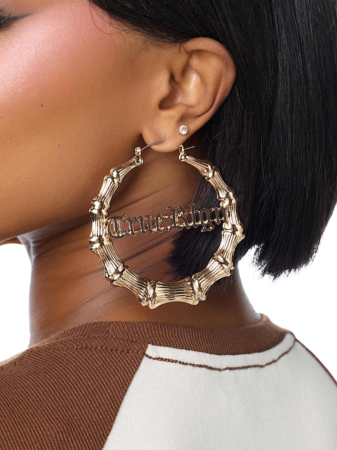 BAMBOO HOOP EARRINGS