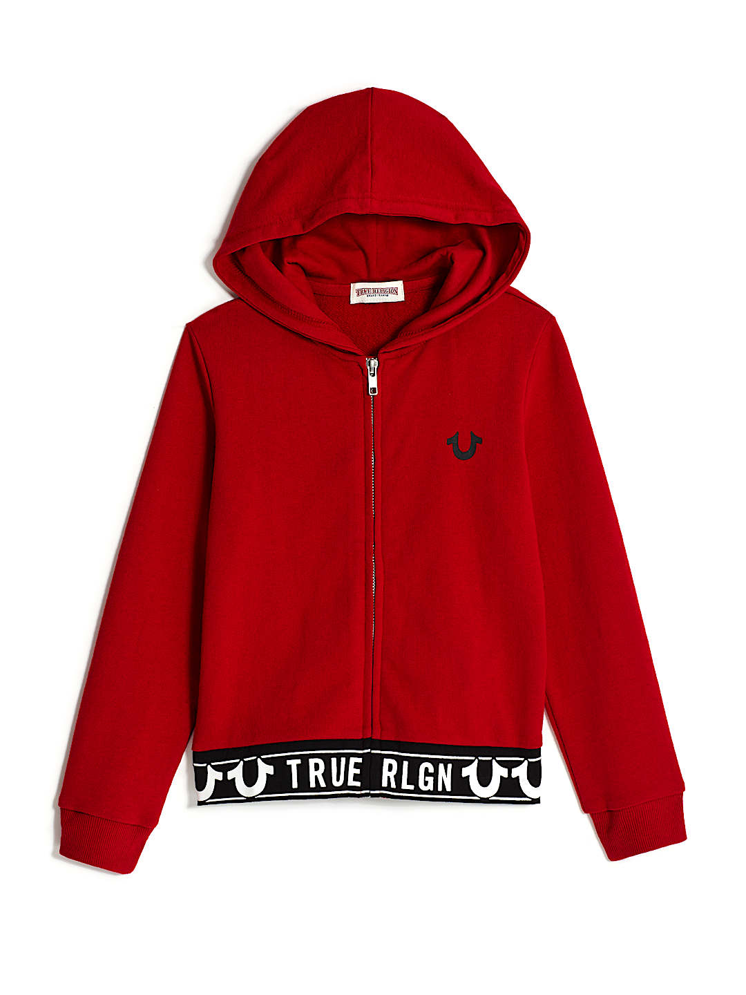 GIRLS LOGO TRIM HOODIE