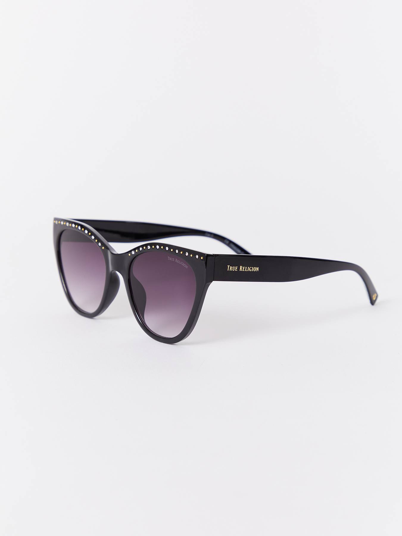 Mirrored Wrap Sunglasses | Black | True Religion