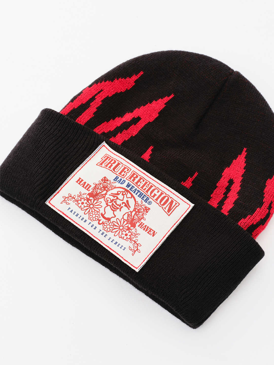 Black true religion beanie fashion