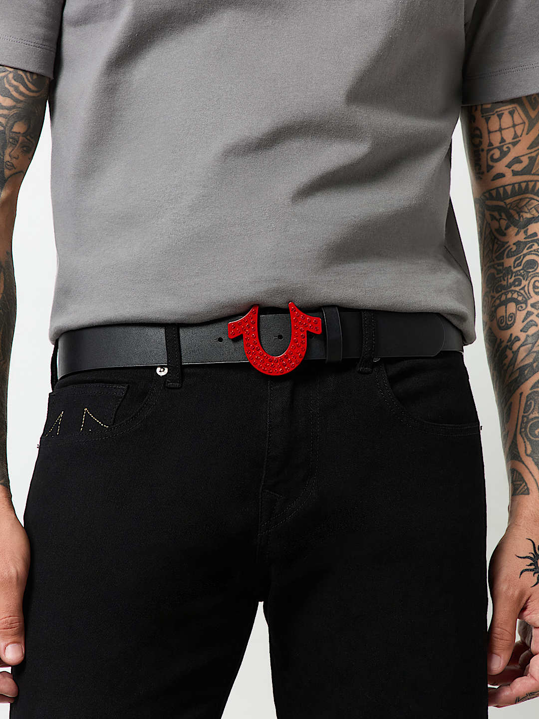 CINTUR&Oacute;N CON HEBILLA DE HERRADURA EN CRISTAL, image 1