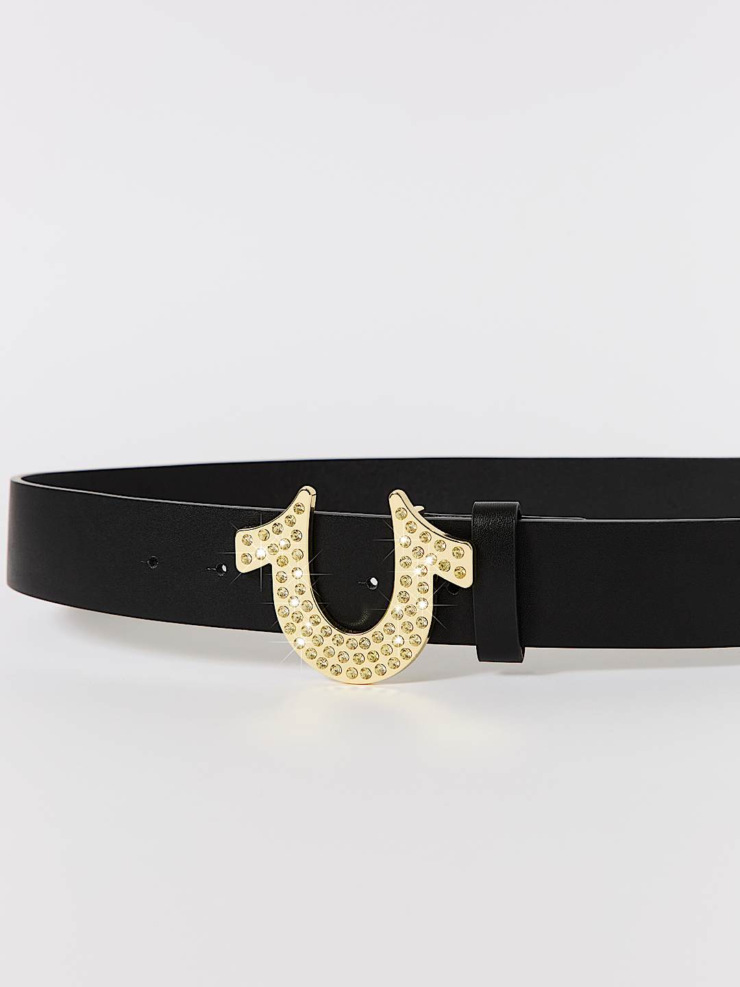 CRYSTAL HORSESHOE BUCKLE BELT | True Religion