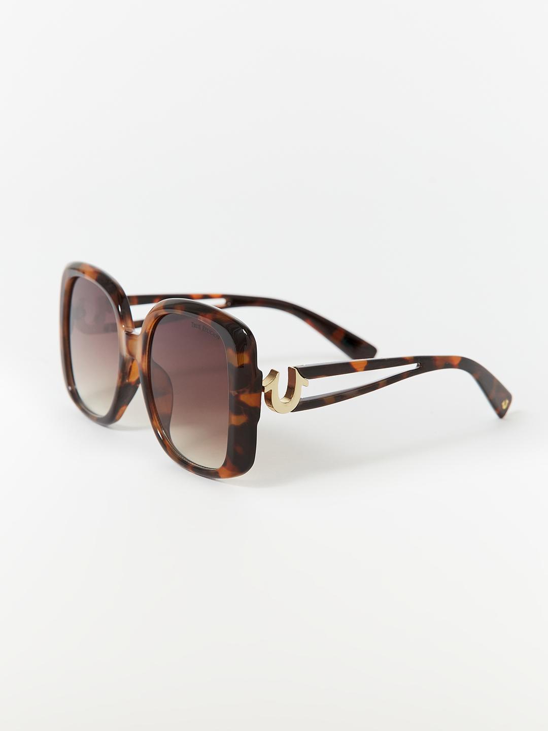 OVERSIZED ROUND TORTOISESHELL SUNGLASSES, image 1