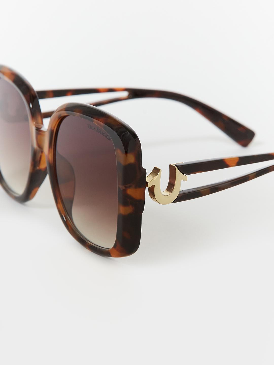 OVERSIZED ROUND TORTOISESHELL SUNGLASSES, image 2