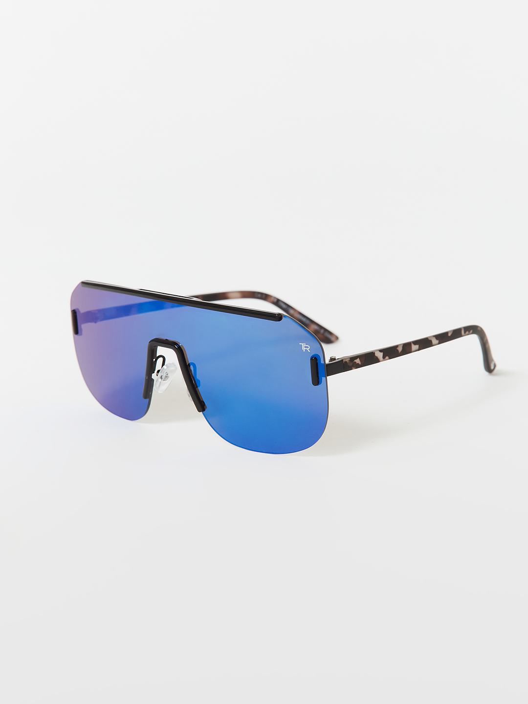 SHIELD AVIATOR TORTOISESHELL SUNGLASSES, image 4