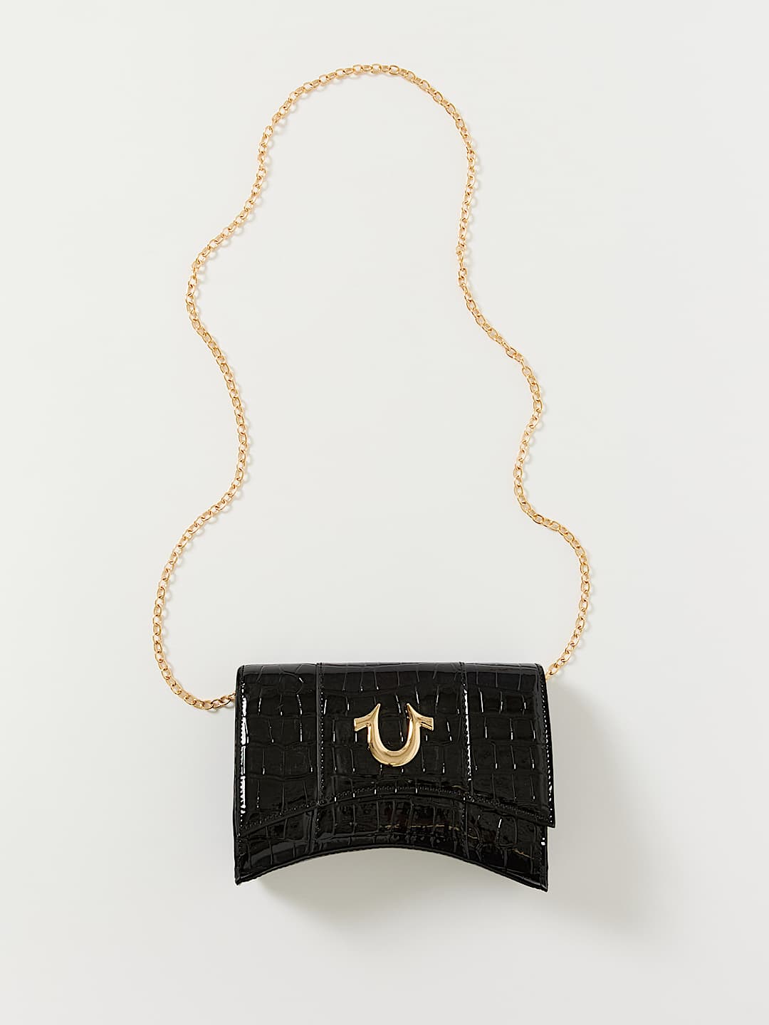 FAUX CROC LEATHER CHAIN BAG, image 5