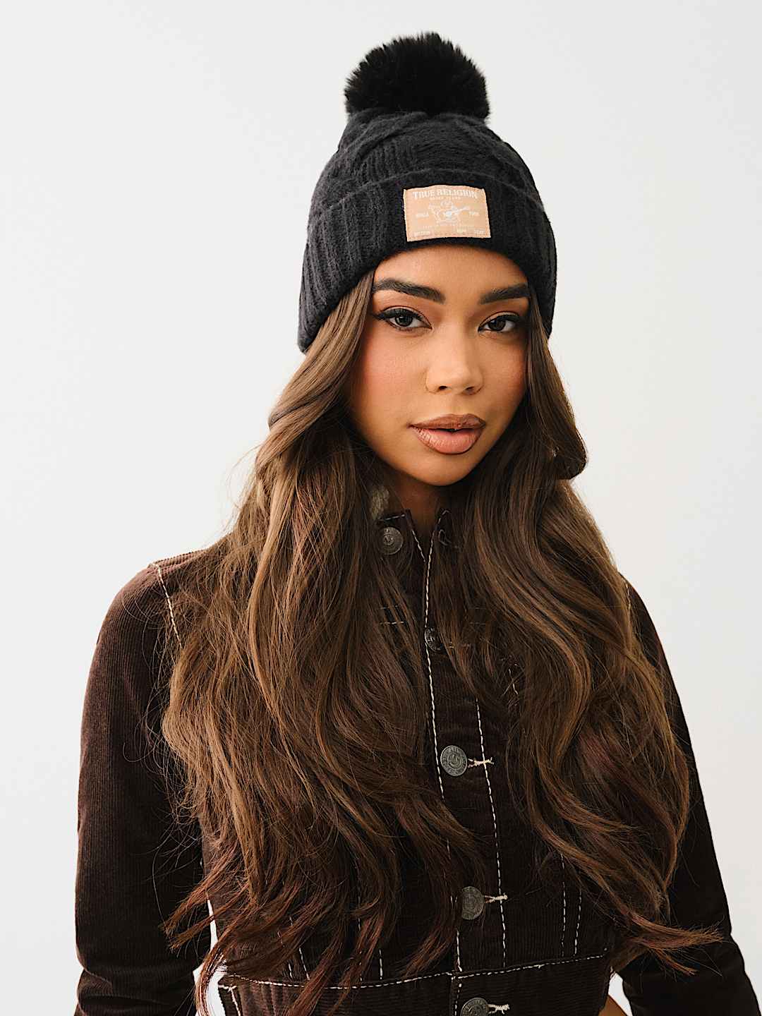 BUDDHA LOGO PATCH BEANIE & GLOVE SET, image 3