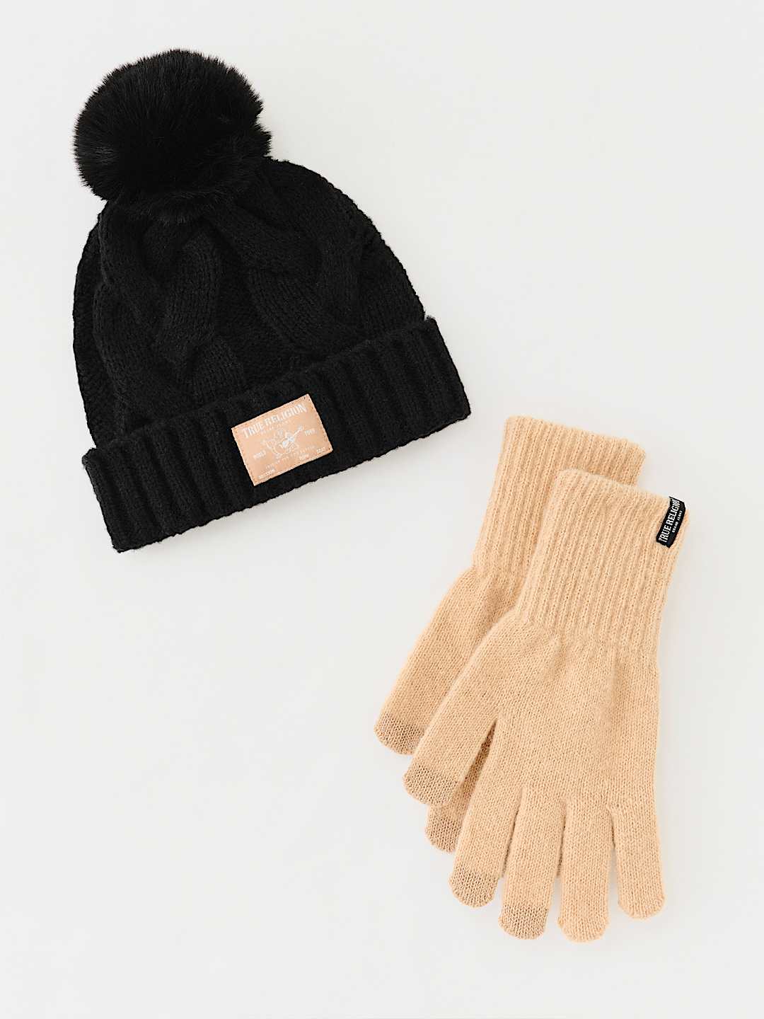 BUDDHA LOGO PATCH BEANIE & GLOVE SET, image 5