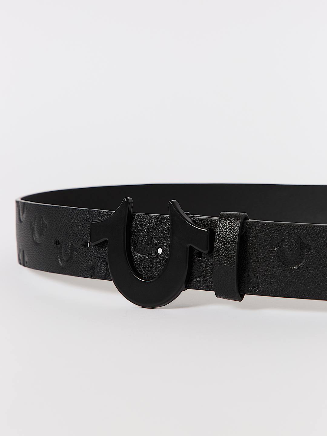 EMBOSSED HORSESHOE BUCKLE BELT