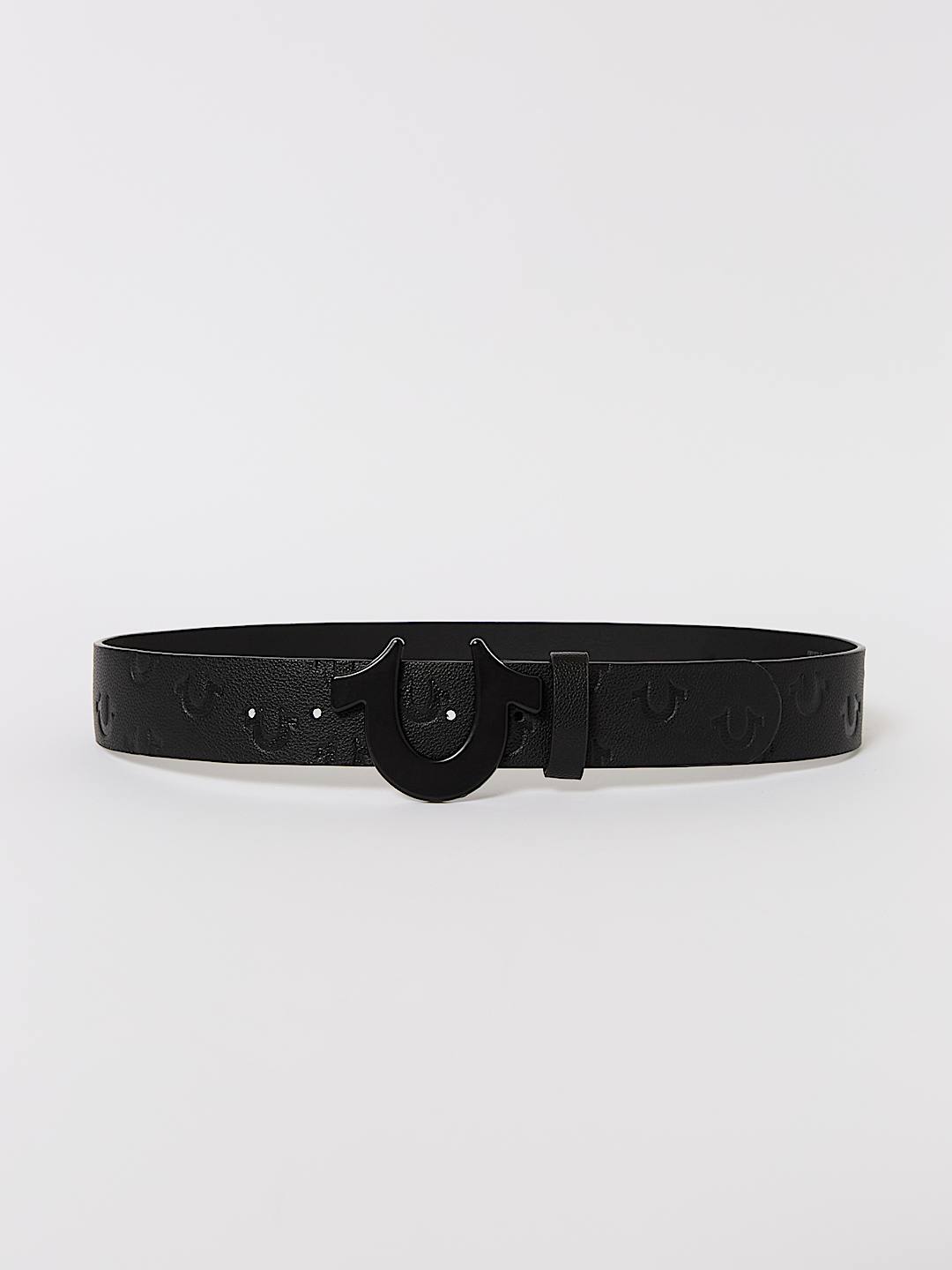 EMBOSSED HORSESHOE BUCKLE BELT