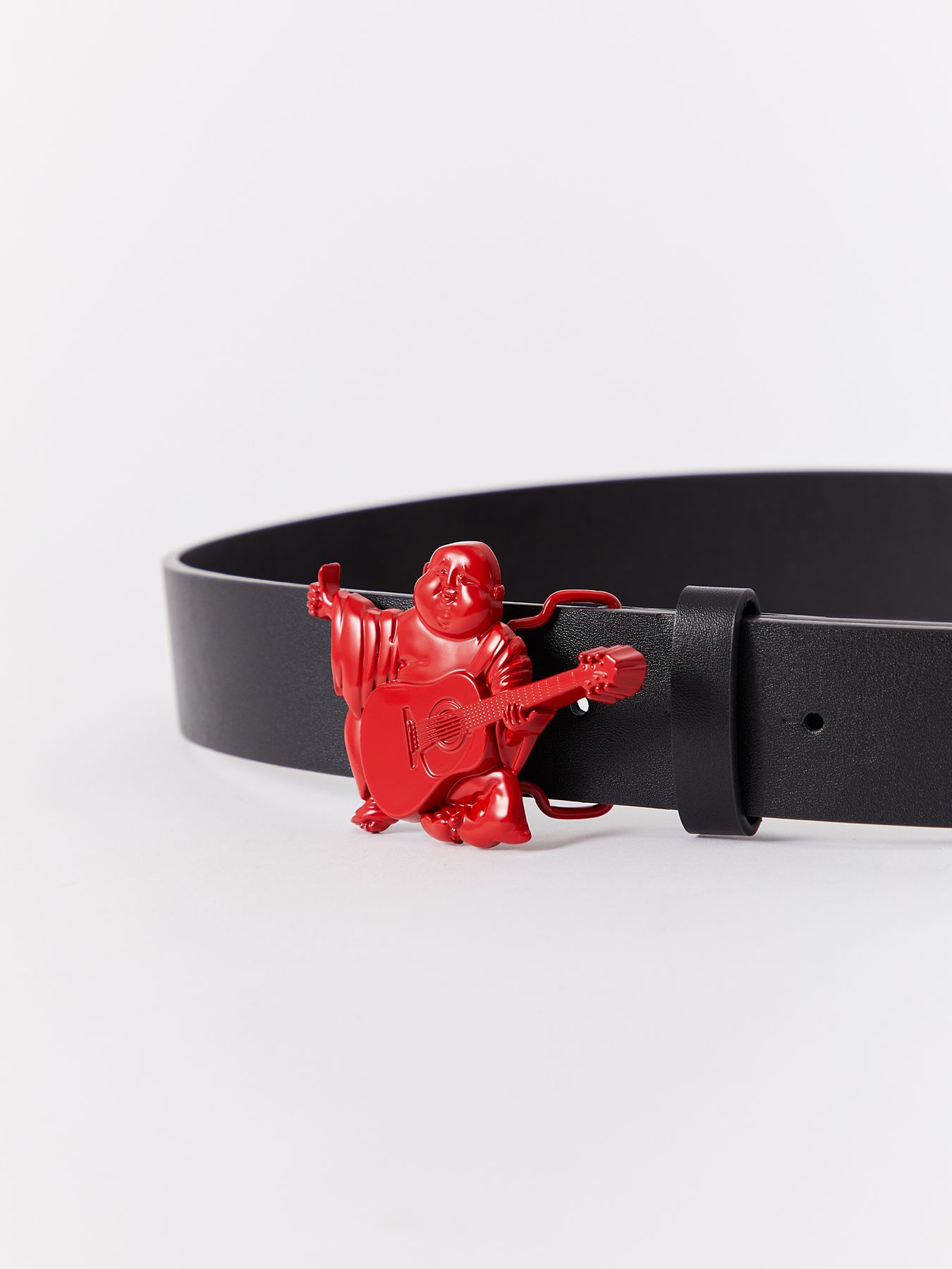 【TRUE RELIGION】★ベルト★ BUDDHA BELT BUDDHA BUCKLE BELT - Black/White | True Religion