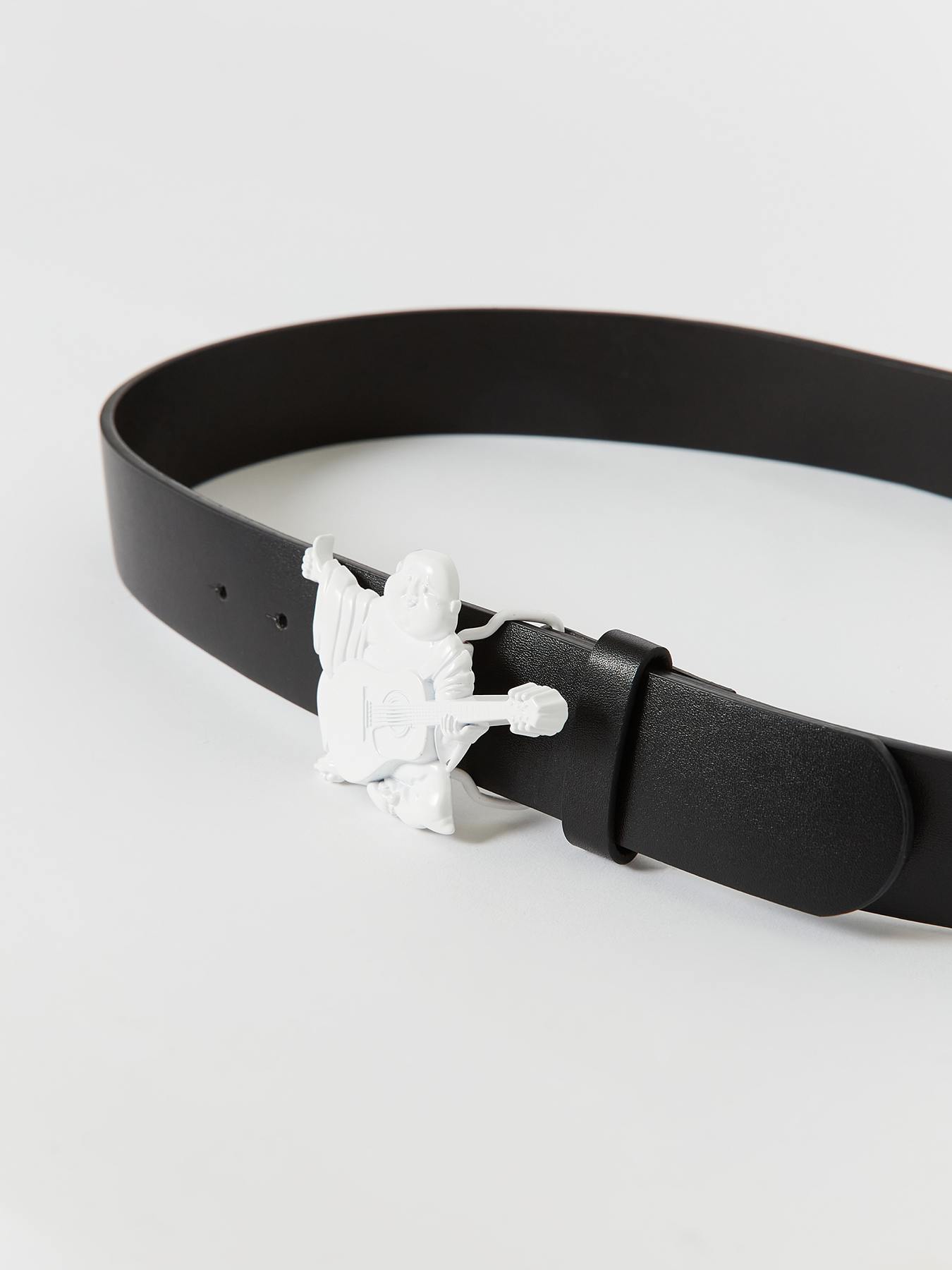 【TRUE RELIGION】★ベルト★ BUDDHA BELT BUDDHA BUCKLE BELT - Black/White | True Religion