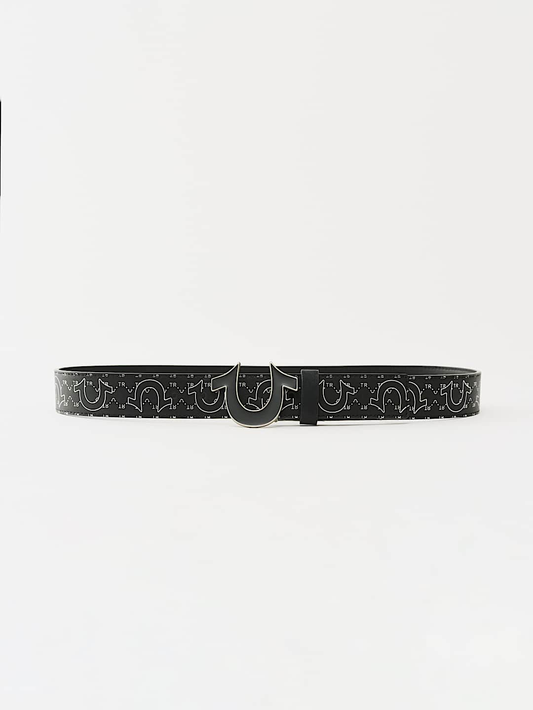 SILVER EMBOSSED HORSESHOE BUCKLE BELT, image 3
