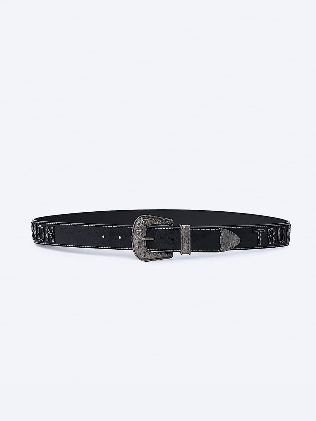 BLACK OLD TOWN LOGO BELT