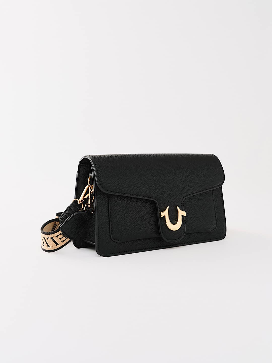 HORSESHOE FLAP SHOULDER BAG