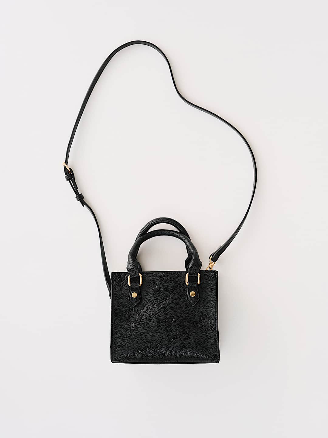 LOGO MONOGRAM TOP HANDLE BAG