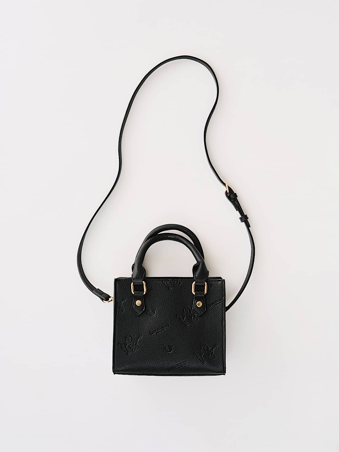 LOGO MONOGRAM TOP HANDLE BAG