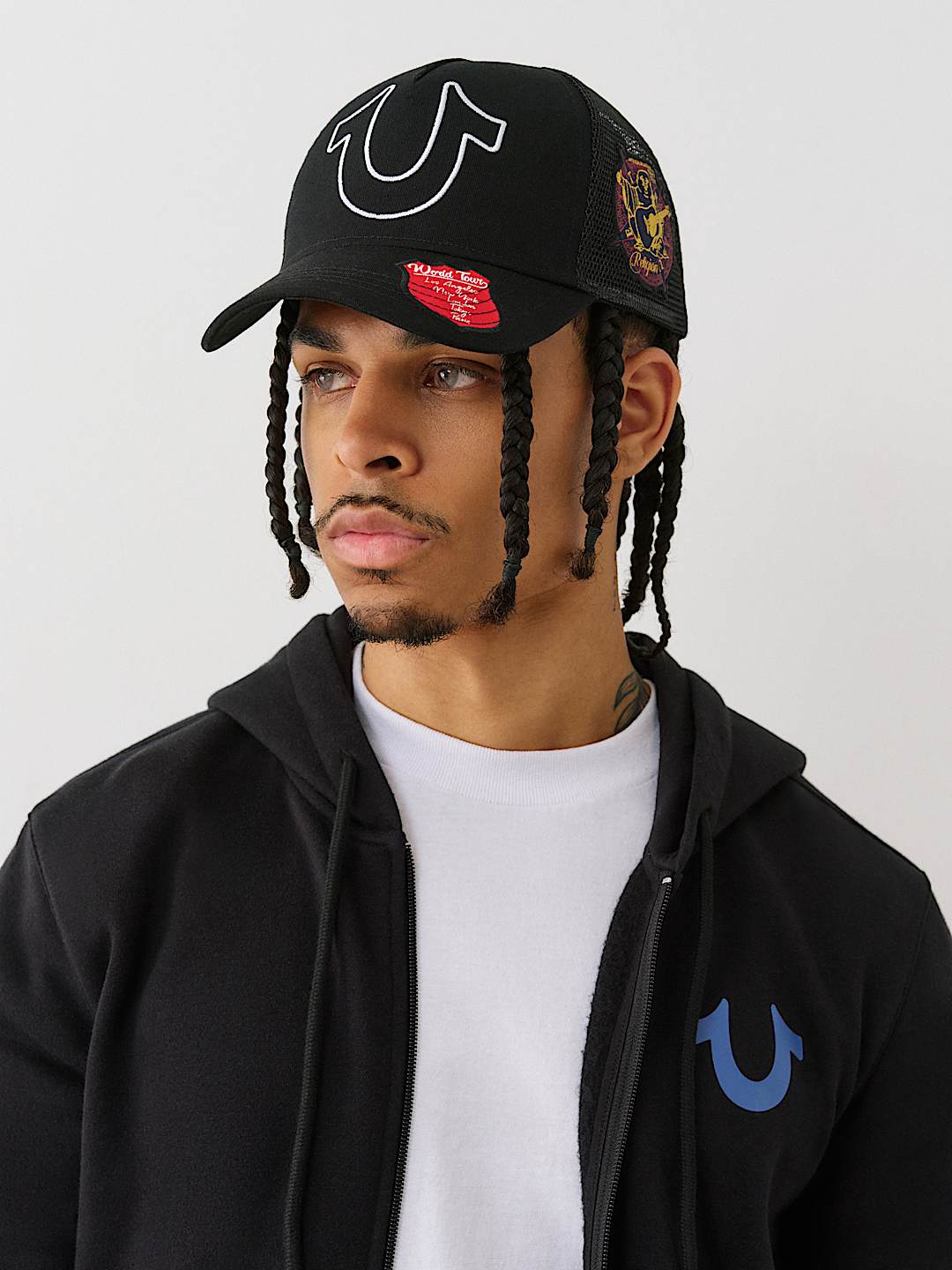 LOGO APPLIQUE TRUCKER HAT