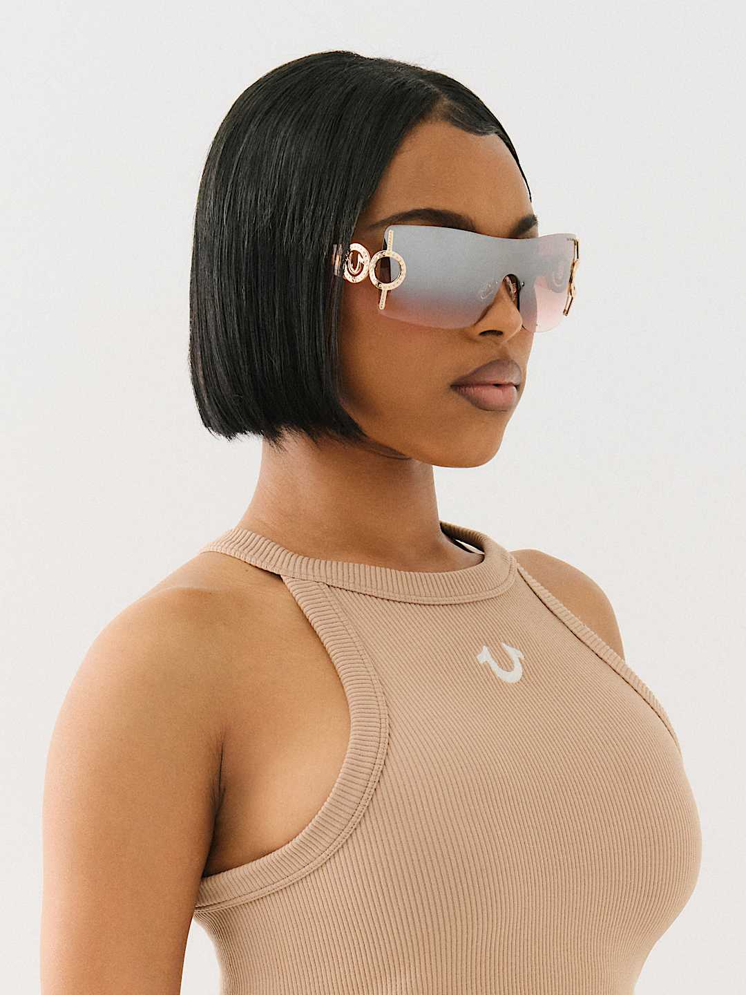 CRYSTAL SHIELD SUNGLASSES, image 1
