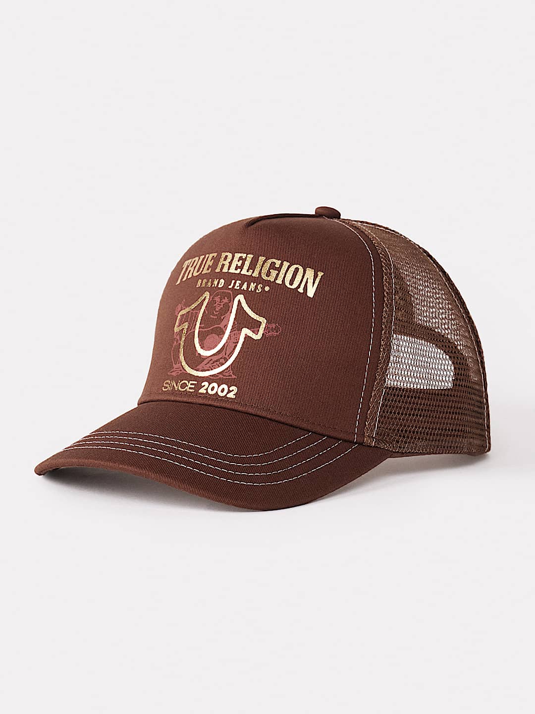 CASQUETTE DE CAMIONNEUR AVEC LOGO BOUDDHA M&Eacute;TALLIQUE, image 1