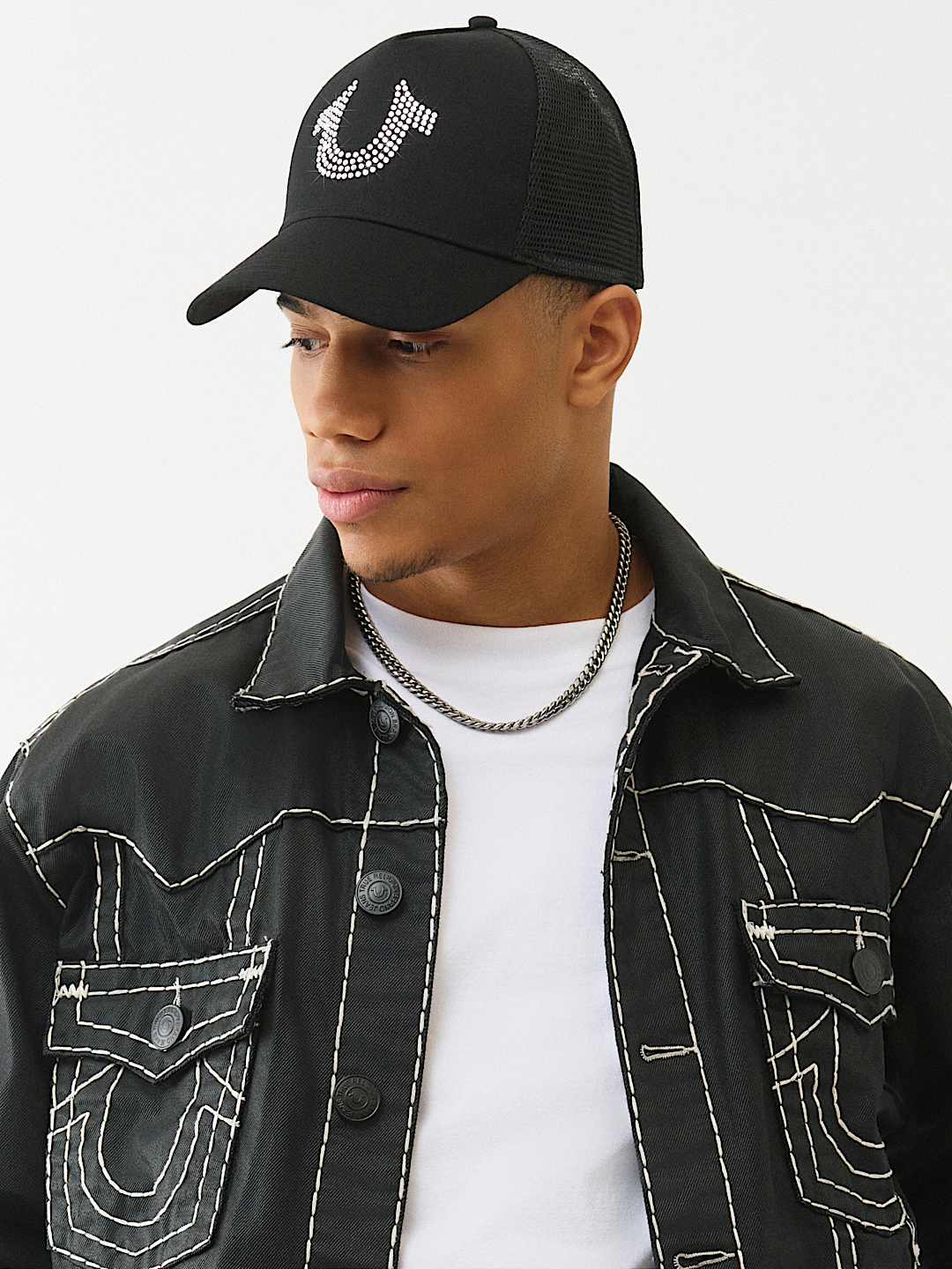 CRYSTAL HORSESHOE TRUCKER HAT, image 2