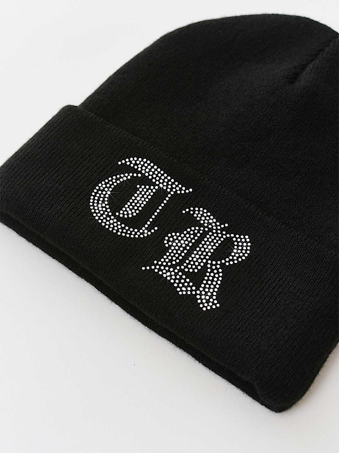 GORRO CON LETRAS EN INGL&Eacute;S ANTIGUO Y CRISTALES, image 3