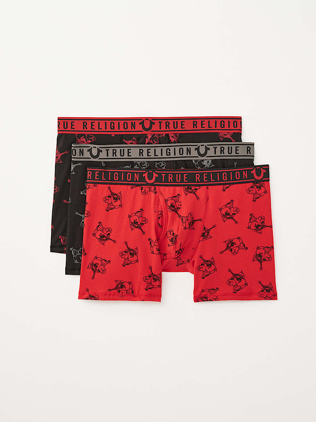 MENS 3-PACK BUDDHA BOXER BRIEFS, image 1