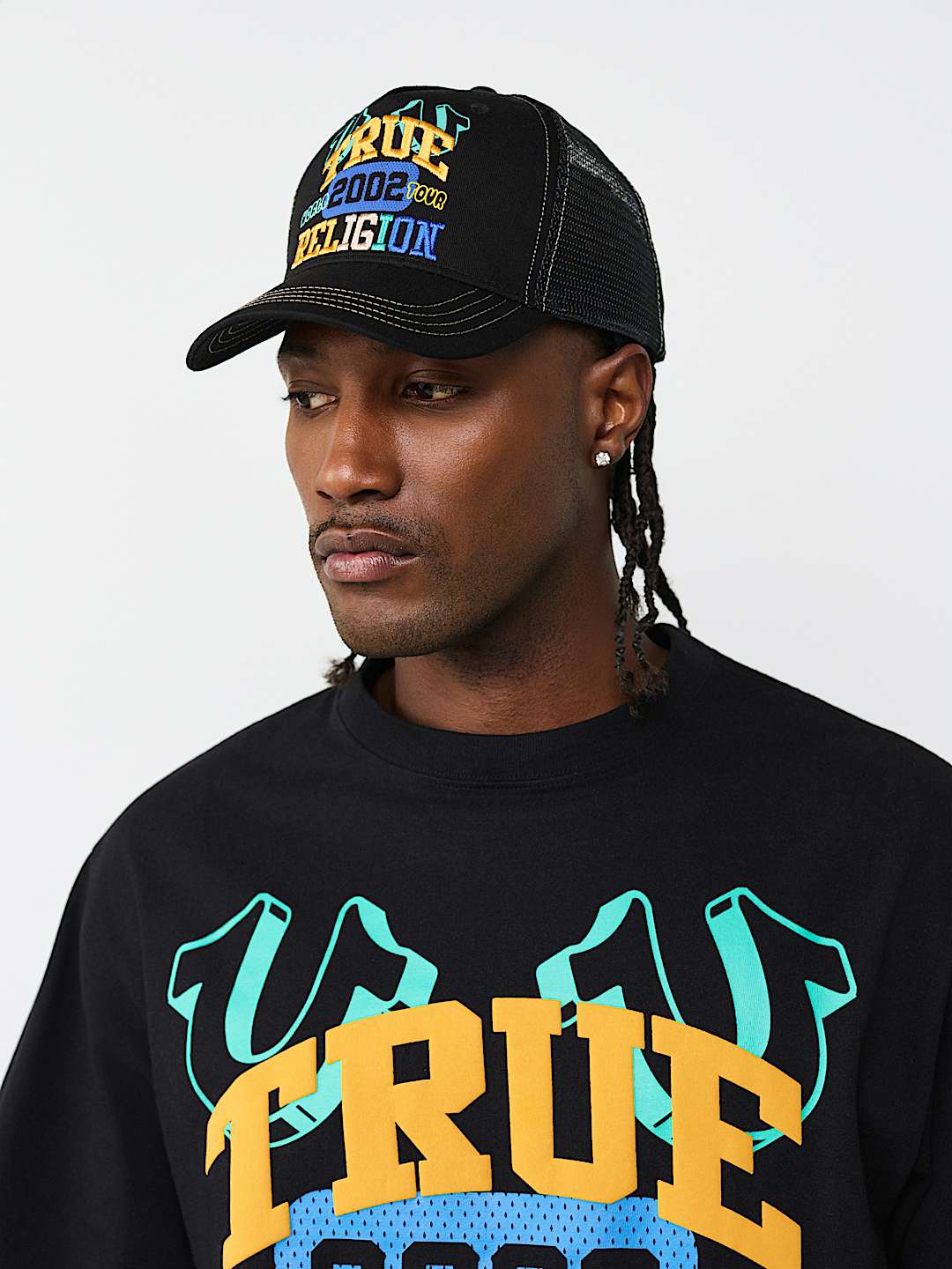 EMBROIDERED LOGO TRUCKER HAT, image 3