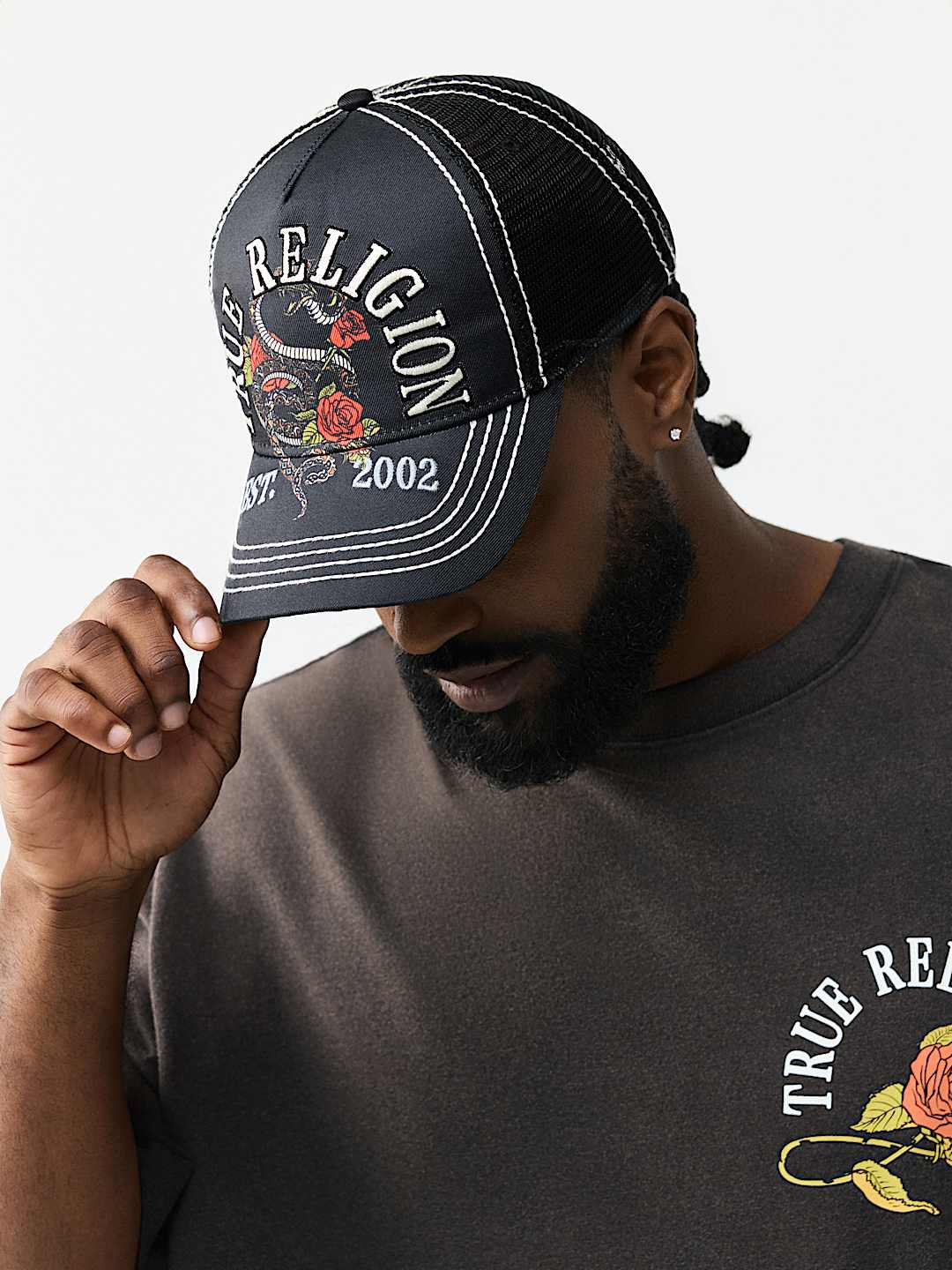 CASQUETTE DE CAMIONNEUR AVEC LOGO SERPENT