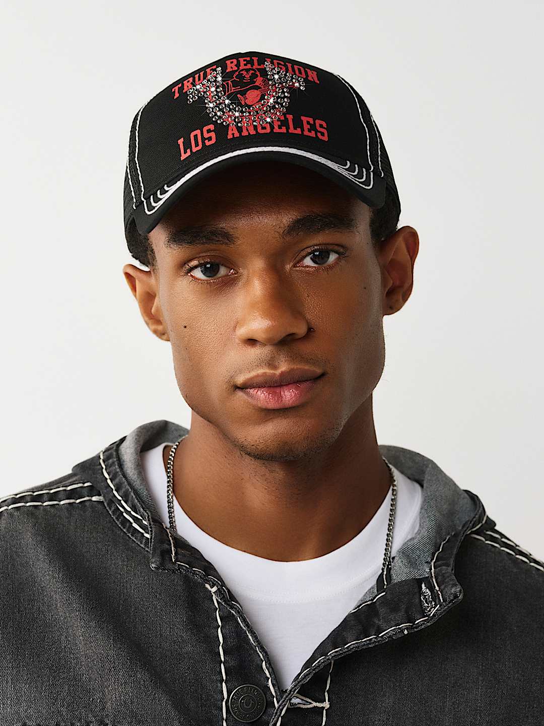 CRYSTAL HORSESHOE TRUCKER HAT, image 2