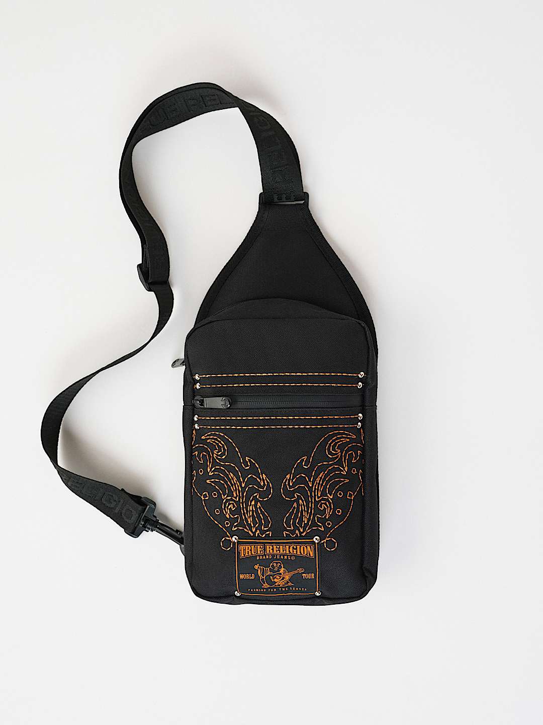 LOGO EMBROIDERED PATCH SLING BAG, image 4